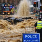 Glasgow Water Main Break Shettleston Road
