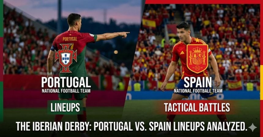 Portugal national football team vs Spain national football team lineups